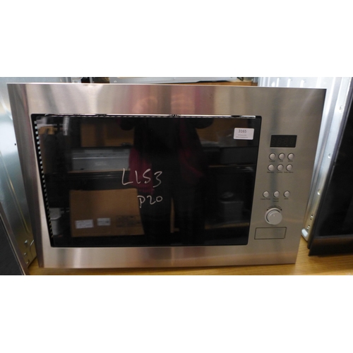 3165 - Viceroy Stainless Steel Wall Combination Microwave - Left Hinge Opening ( Missing Feet/ Incomplete) ... 