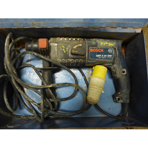 2036 - A Bosch SDS 110v 500w hammer drill (GBH2.20SRE)