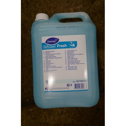 2475 - Ten 5 litre bottles of Diversey Softcare Fresh hand wash