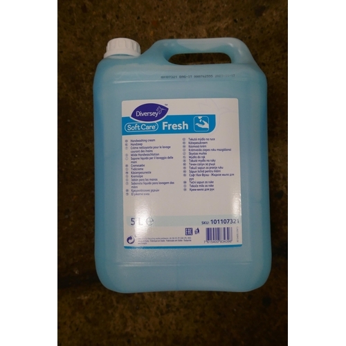 2476 - Ten 5 litre bottles of Diversey Softcare Fresh hand wash