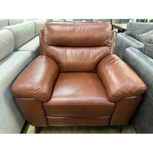 1441 - A Grace Brown Leather Armchair with Power Recline, original RRP £516.66 + VAT (4196-17) *This lot is... 