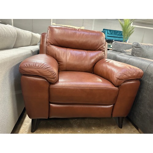 1441 - A Grace Brown Leather Armchair with Power Recline, original RRP £516.66 + VAT (4196-17) *This lot is... 