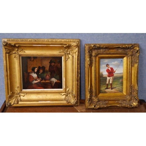 333 - Four 20th Century Dutch School oils on copper/board, all framed, etc. (10)