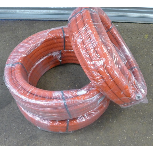 2358 - 3 x 25m Rolls of Henco insulated piping