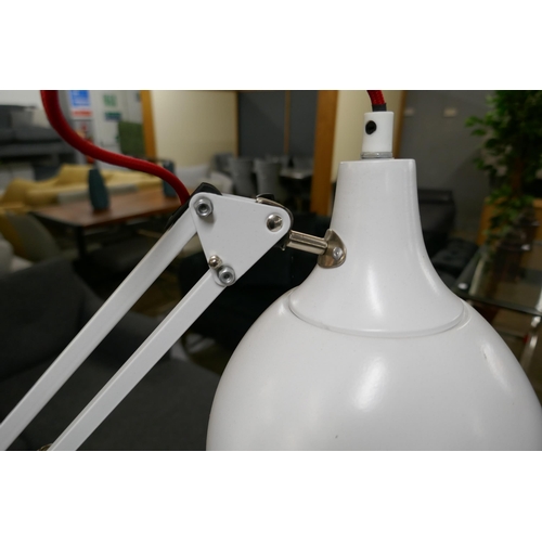 1363 - A white anglepoise table lamp