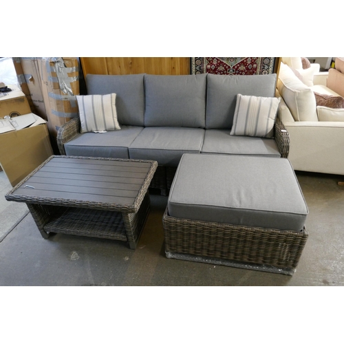 1457 - Richmond Three Piece Pacific Casual Patio Set (Cast Slate), original RRP £716.66 + VAT * This lot is... 