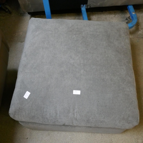 1467 - A grey upholstered footstool