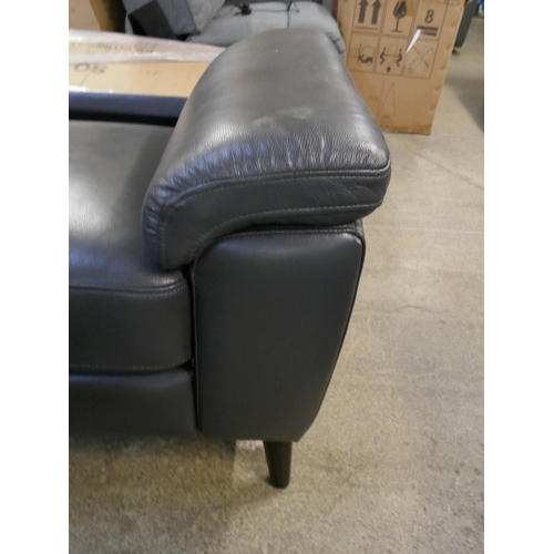 1479 - Grace Grey Leather Corner Power Recliner, original RRP £1583.33 + VAT - missing parts and sections (... 