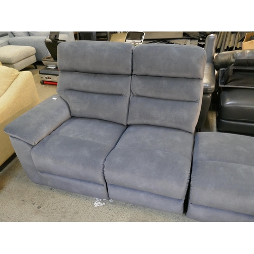 1480 - Ellis Grey Corner Sofa With Power Head and Foot Rests, original RRP £1416.66 + VAT - missing parts a... 