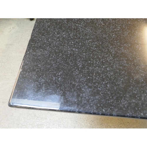 1526 - Black granite effect dining table