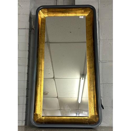 1445 - A large illuminated USB charging wall mirror