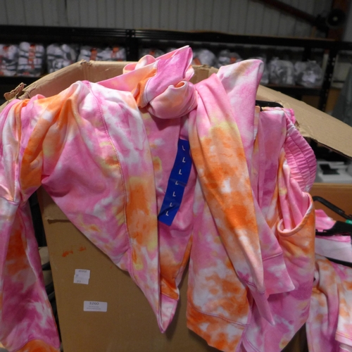 3387 - Quantity of children's Pink Tie-Dye 2-Piece Sets - size L * this lot is subject to VAT