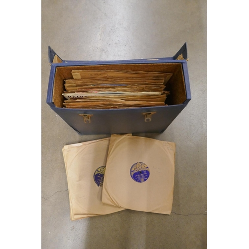 1056 - A collection of records, 78RPM, LPs and 7