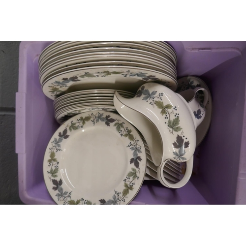 1057 - A collection of Royal Doulton Burgundy dinnerware and teaware **PLEASE NOTE THIS LOT IS NOT ELIGIBLE... 