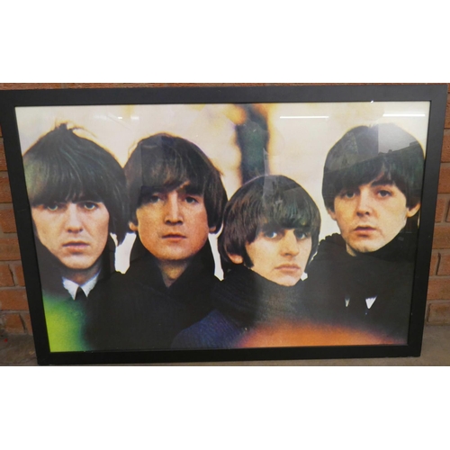 1060 - A large framed picture of The Beatles, 97.5cm x 66cm **PLEASE NOTE THIS LOT IS NOT ELIGIBLE FOR POST... 