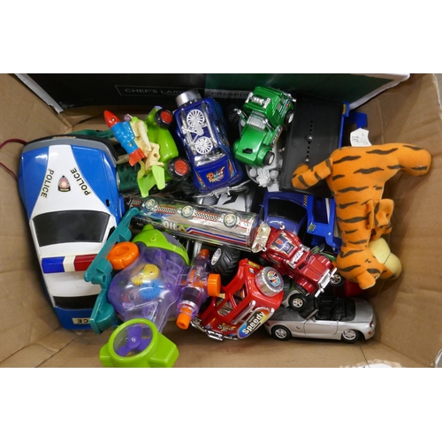 1066 - A collection of model vehicles, aircraft and toy swords **PLEASE NOTE THIS LOT IS NOT ELIGIBLE FOR P... 