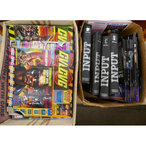 1067 - Two boxes of computer and gaming magazines and X-Files magazines **PLEASE NOTE THIS LOT IS NOT ELIGI... 