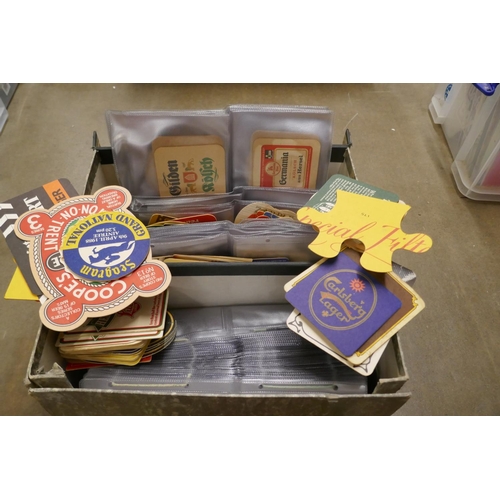 1068 - A collection of beer mats, UK and continental beers, including sets **PLEASE NOTE THIS LOT IS NOT EL... 