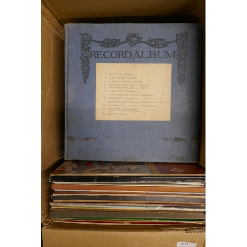 1073 - Two boxes of records, classical and show tunes, etc. **PLEASE NOTE THIS LOT IS NOT ELIGIBLE FOR POST... 