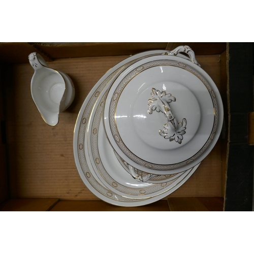 1076 - A large collection of china and glass, including a Royal Doulton figure, Elaine, a Minton teapot, Lo... 