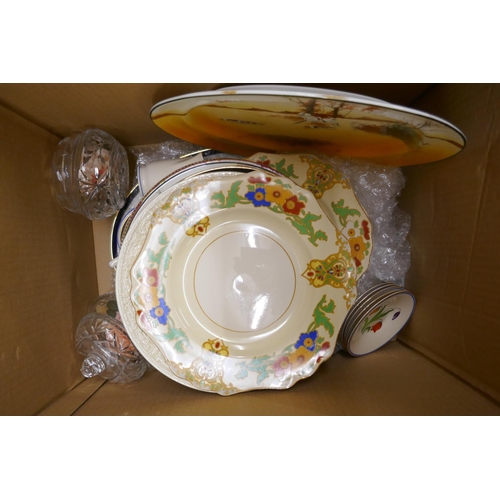 1081 - Six boxes of assorted china and glass **PLEASE NOTE THIS LOT IS NOT ELIGIBLE FOR POSTING AND PACKING... 