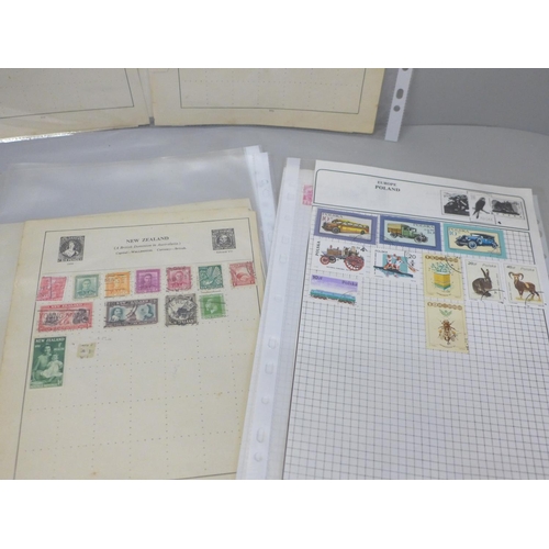 628 - A collection of stamp sheets with worldwide stamps