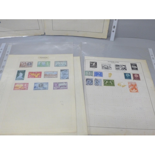 628 - A collection of stamp sheets with worldwide stamps