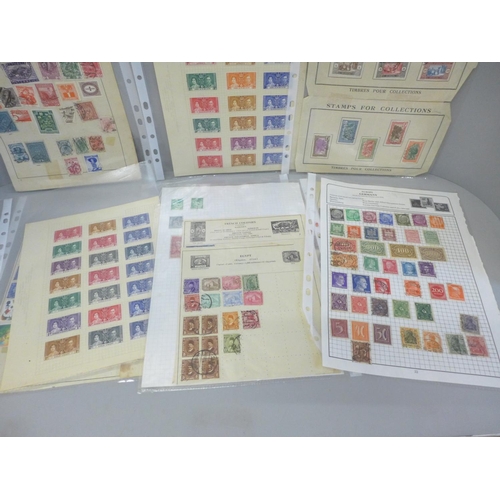 640 - A collection of early-mid 20th Century British and worldwide stamps