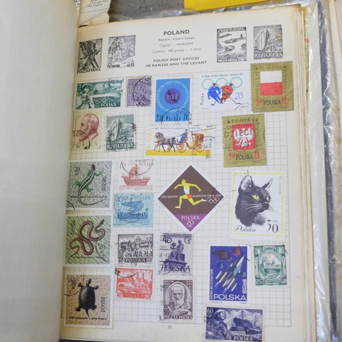 654 - Four albums of British and worldwide stamps