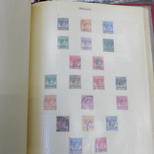 654 - Four albums of British and worldwide stamps