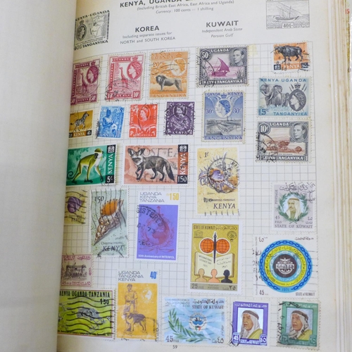 654 - Four albums of British and worldwide stamps