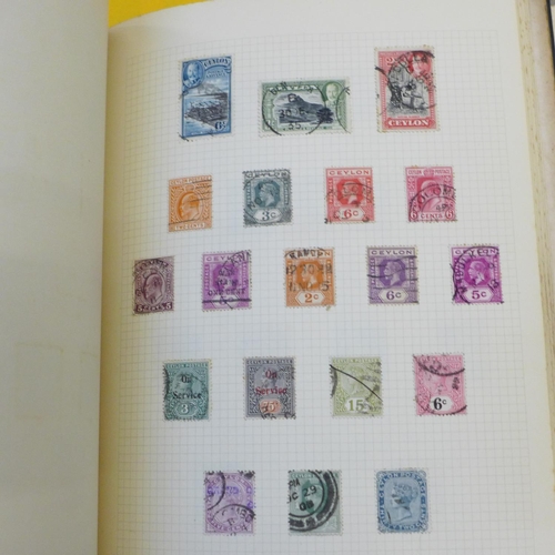 654 - Four albums of British and worldwide stamps