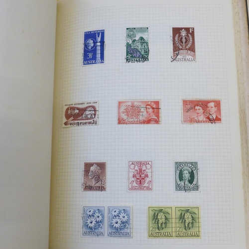 654 - Four albums of British and worldwide stamps