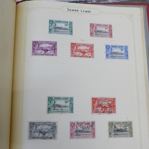 654 - Four albums of British and worldwide stamps