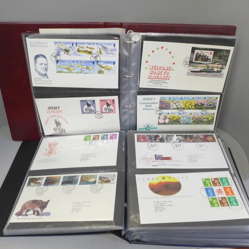 657 - Stamps; two albums of first day covers