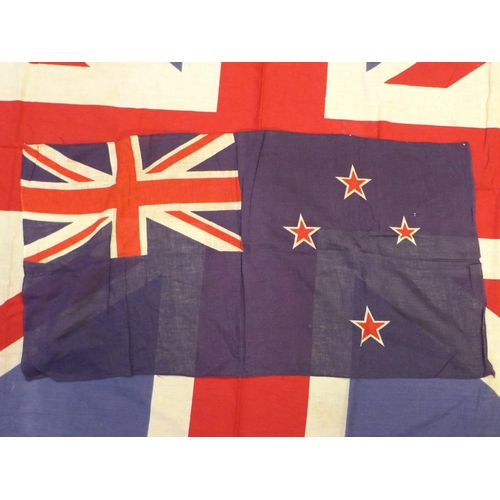 660 - Three Union Jacks and four other flags; Canadian Red Ensign, Australia Red Ensign, British Empire We... 