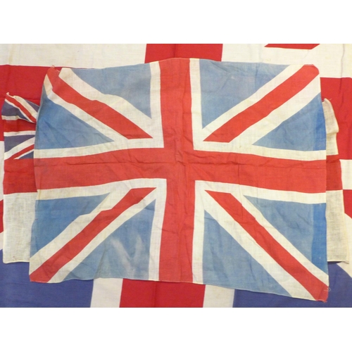 660 - Three Union Jacks and four other flags; Canadian Red Ensign, Australia Red Ensign, British Empire We... 