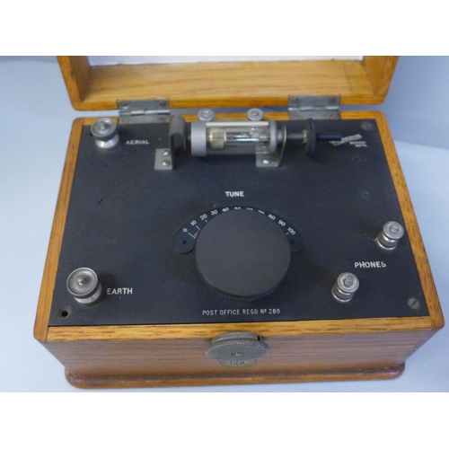 664 - An Ericsson crystal set and a Morse code device