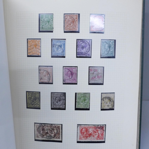 673 - Stamps; an album of Victorian penny reds and later stamps, mint and used, some catalogued with error... 