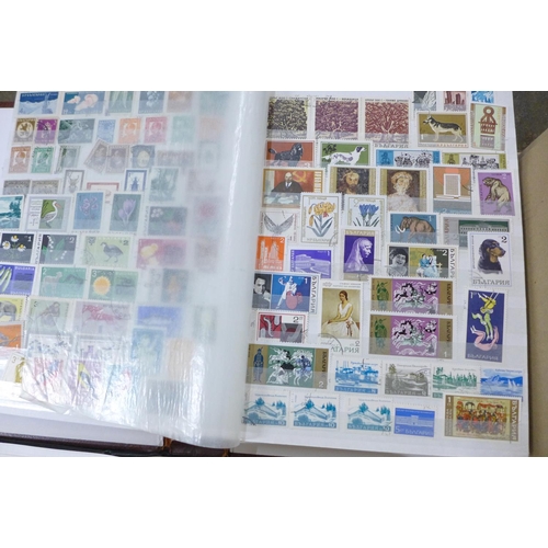 680 - Stamps; a box of stamps, covers, etc., loose and in albums