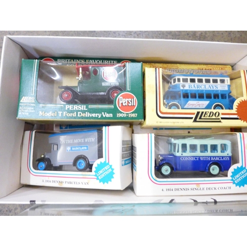 683 - A collection of model vehicles, Lledo Days Gone, etc., all boxed and one Lledo case