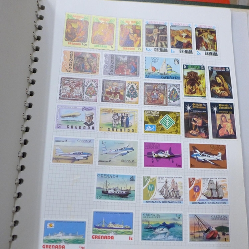 684 - Stamps; a box of stamp albums, covers, presentation packs, etc.