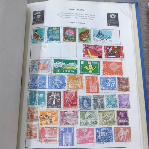 684 - Stamps; a box of stamp albums, covers, presentation packs, etc.