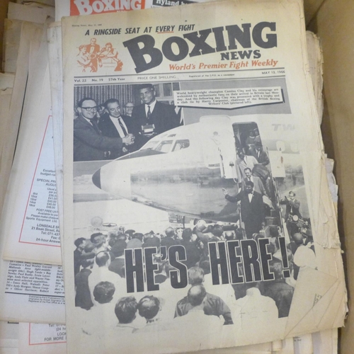 695 - A collection of boxing related publications, 1940s to 1970s