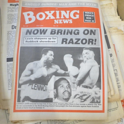 695 - A collection of boxing related publications, 1940s to 1970s