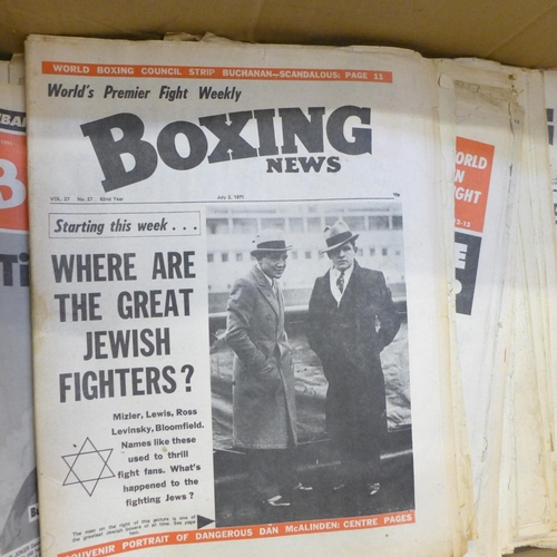 695 - A collection of boxing related publications, 1940s to 1970s