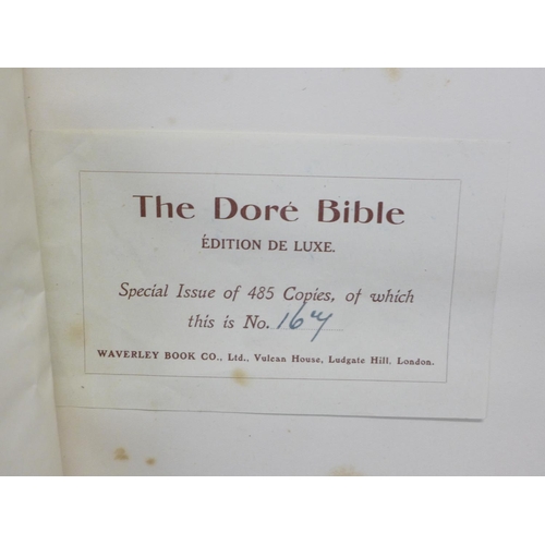 770 - A large family Bible, loose board, with illustrations by Gustave Dore, 167/485