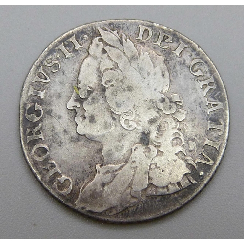 930 - A 1758 George II shilling