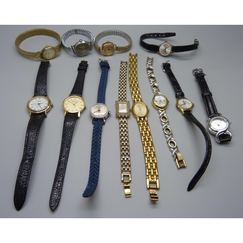 937 - A collection of twelve lady's wristwatches