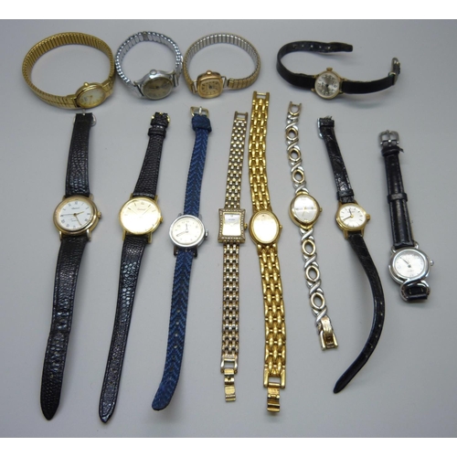 937 - A collection of twelve lady's wristwatches